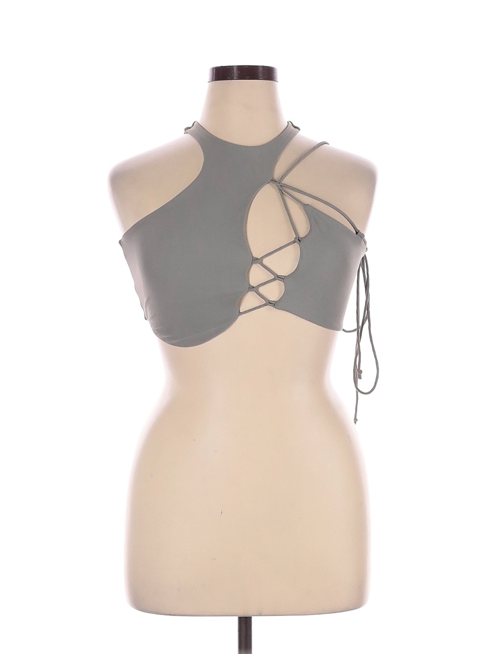 Skims NWT Lace Up Crop Top